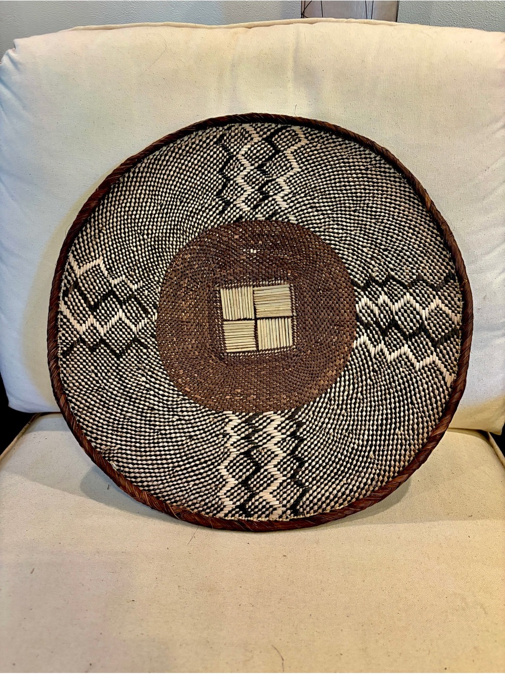 NEW Africa Woven Basket. Made by the Binga people of Zambia/Zimbabwe